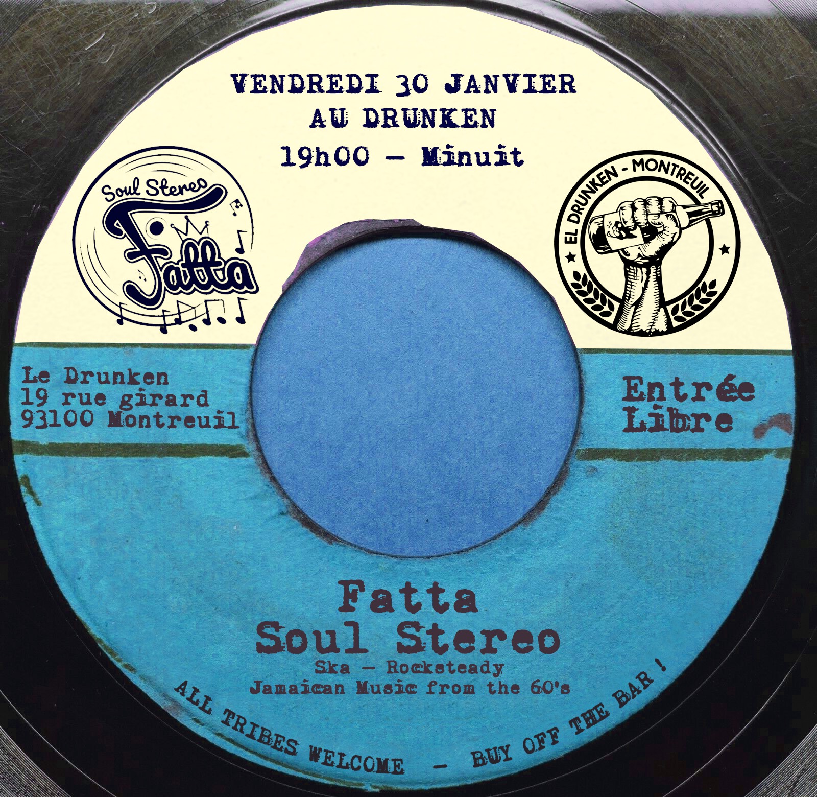 Fatta Soul Stereo - Ska, Rocksteady & Jamaican Music au Drunken