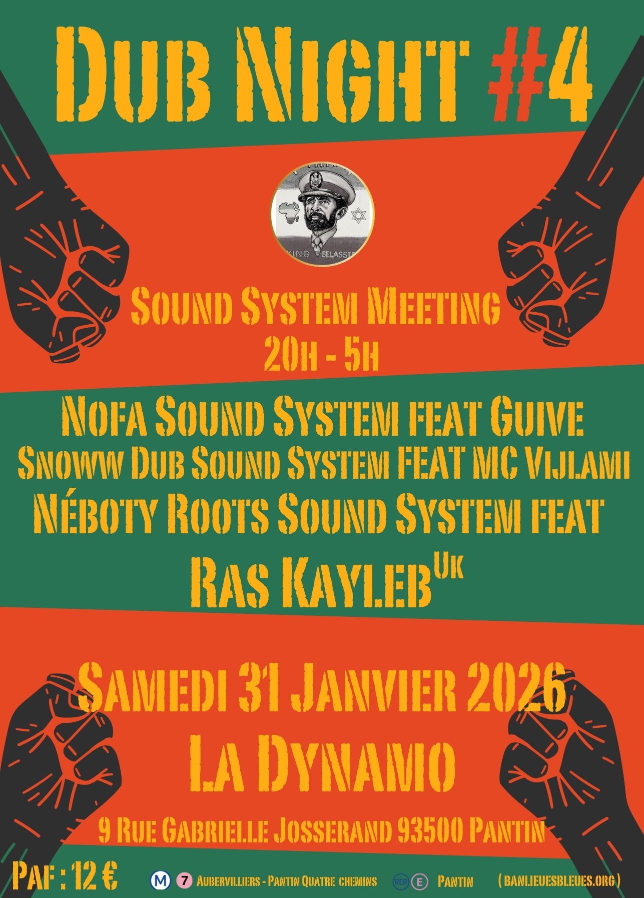 Dub Night #4 à la Dynamo Porte de la Villette